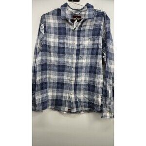 Alesbury Men's Medium Blue Textured Weave Shirt NWT 100%‎ Cotton